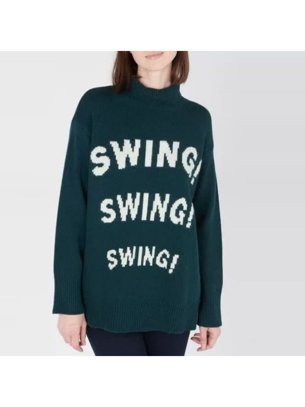 Sandro Green Wool/Cashmere Blend Sweater Size S(1) In EUC